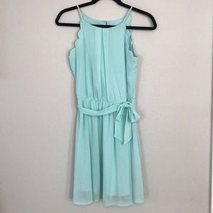 Light Blue/Mint Polyester Dress (Size Small)